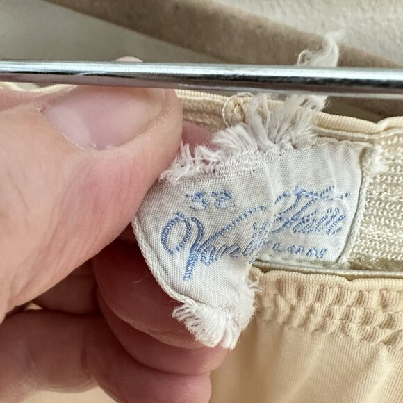 vintage 60s VANITY FAIR 2 piece pajama set sheer embroidered lounge sleep XS S - Picture 16 of 16